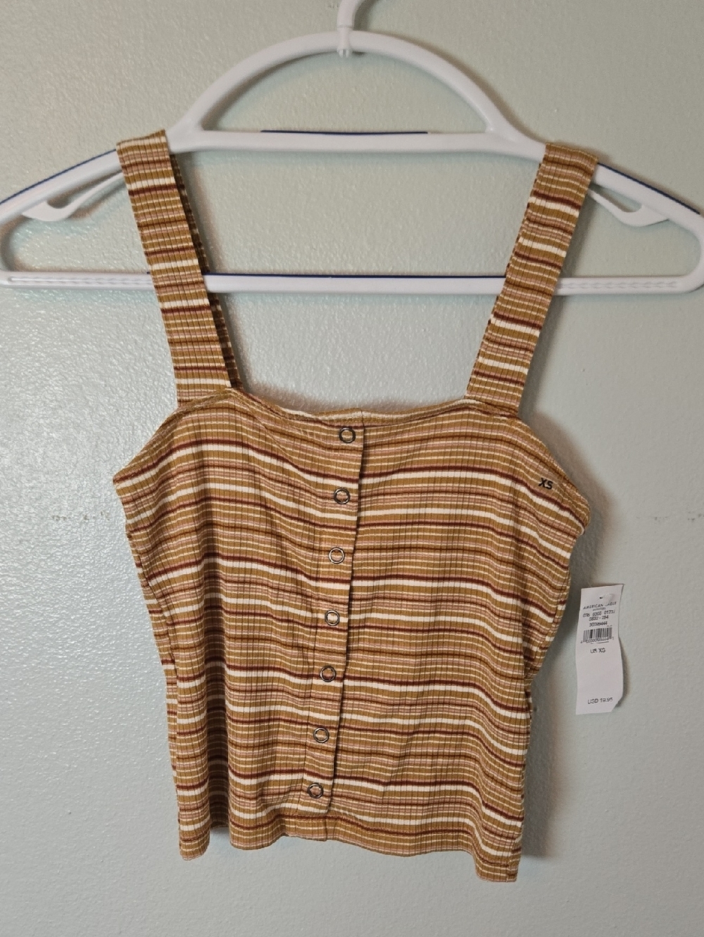 American Eagle | NWT Soft And Sexy Ribbed  Brown Striped Tank Size XS